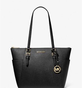 TOMMICHAEL KORS BOLSO WOMEN Charlotte Large Saffiano Leather Top-Zip Tote Bag